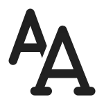 Text Font SVG Icon